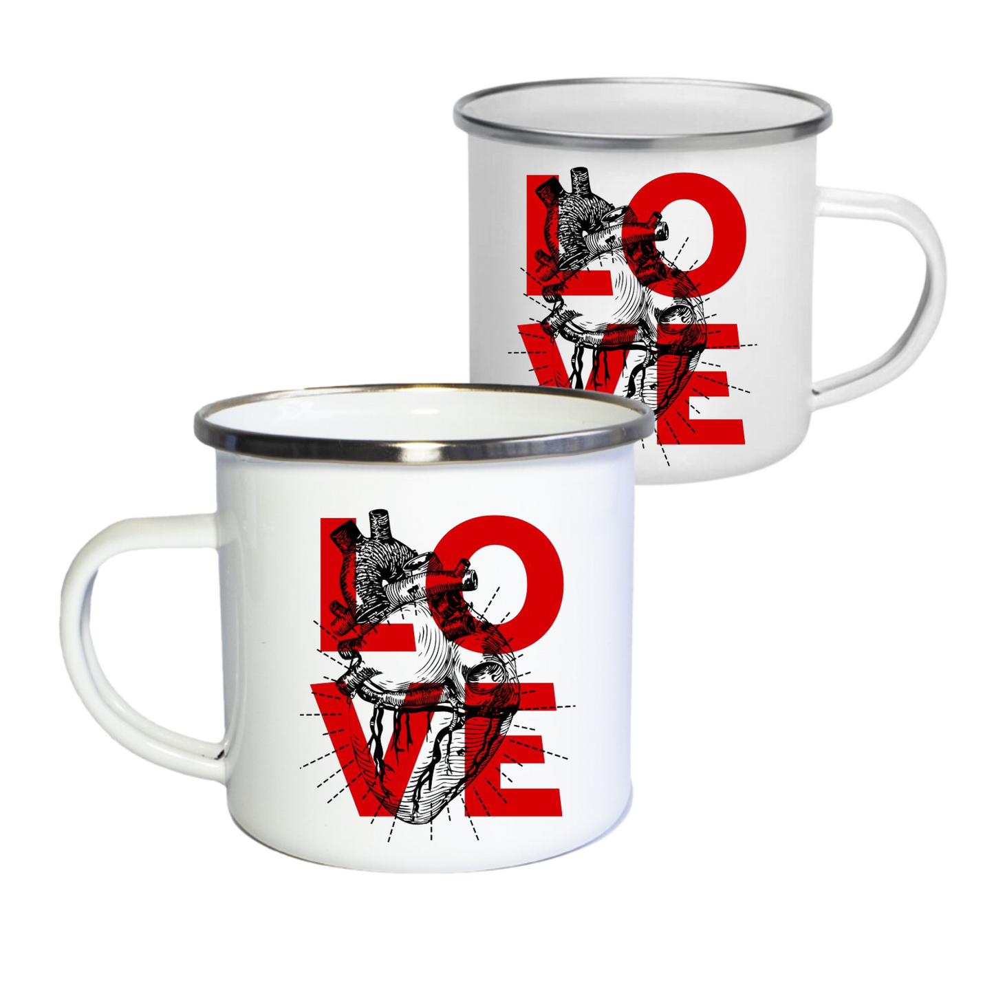 MUG PELTRE LOVE CORAZON POCILLO