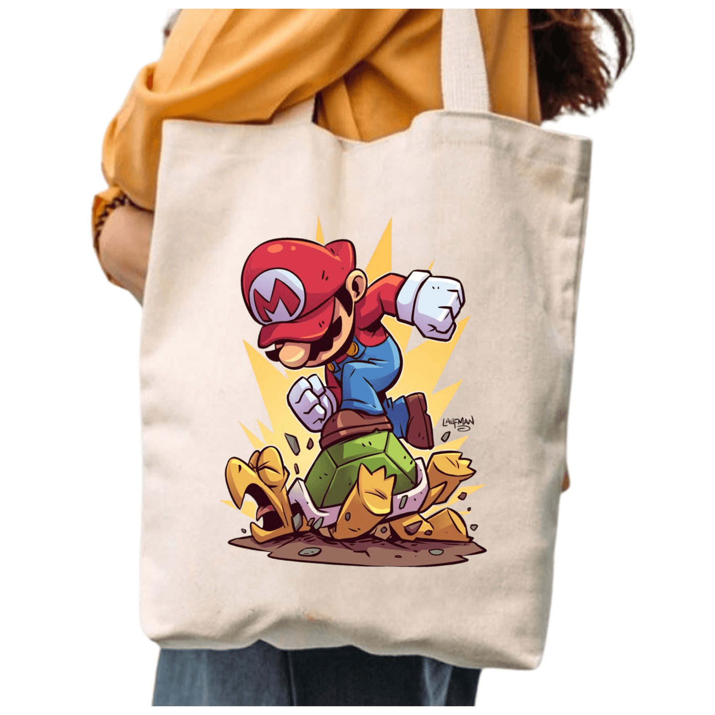 TOTEBAG MARIO BROS BOLSO ALGODON