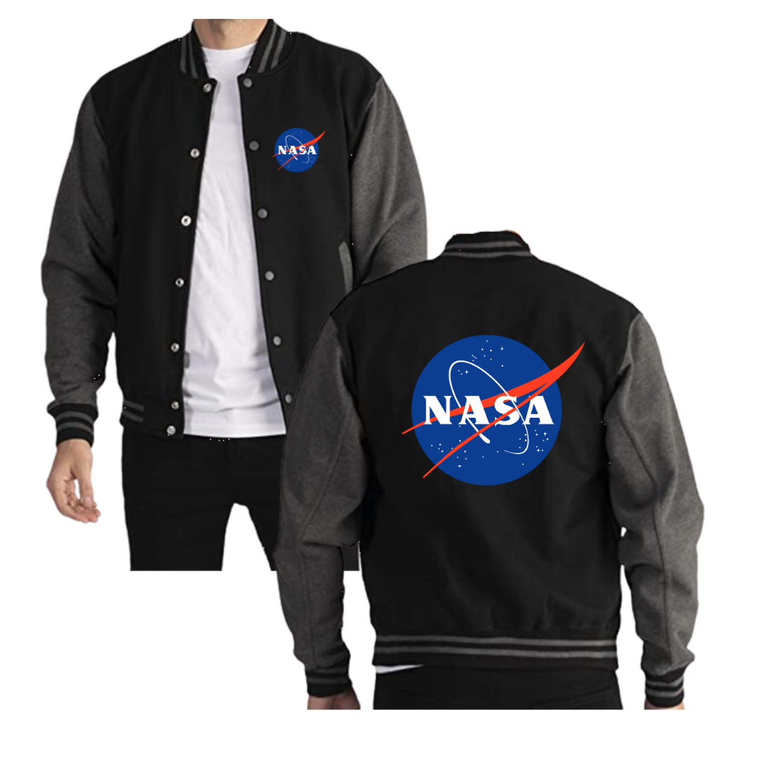 CHAQUETA BEISBOLERA LOGO NASA