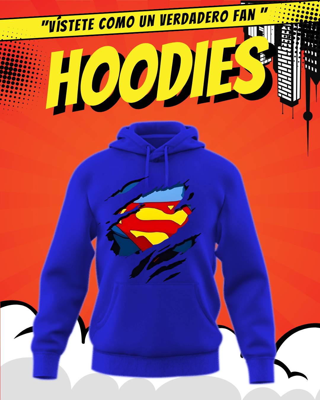 BUZO HOODIE SUPERMAN $109.900