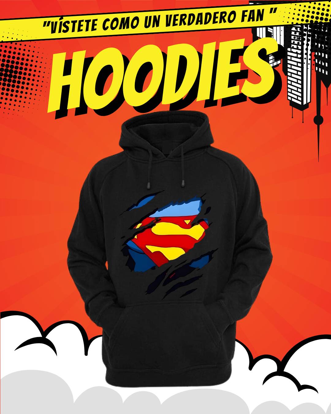 BUZO HOODIE SUPERMAN $109.900