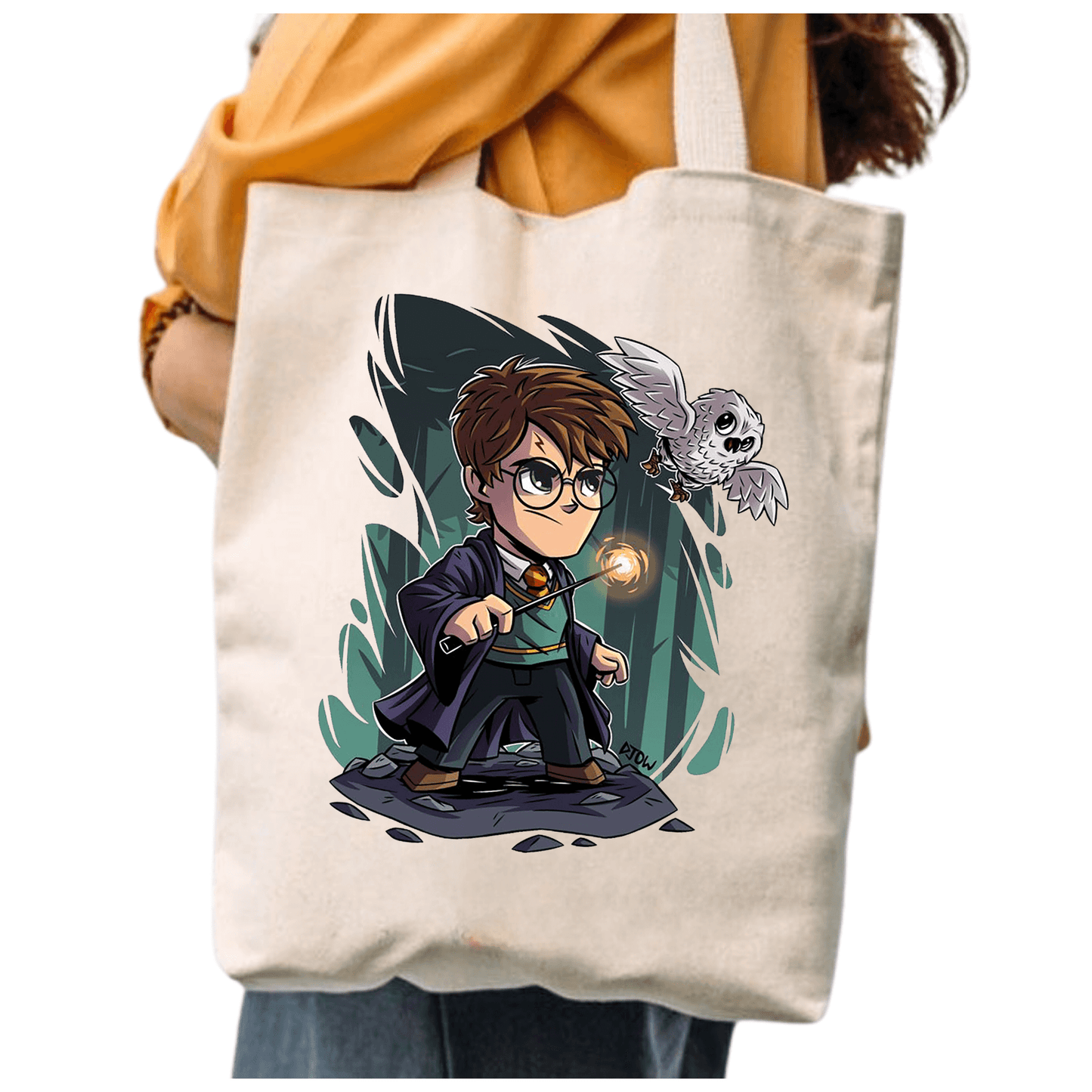 TOTEBAG HARRY POTTER MAGO BOLSO ALGODON