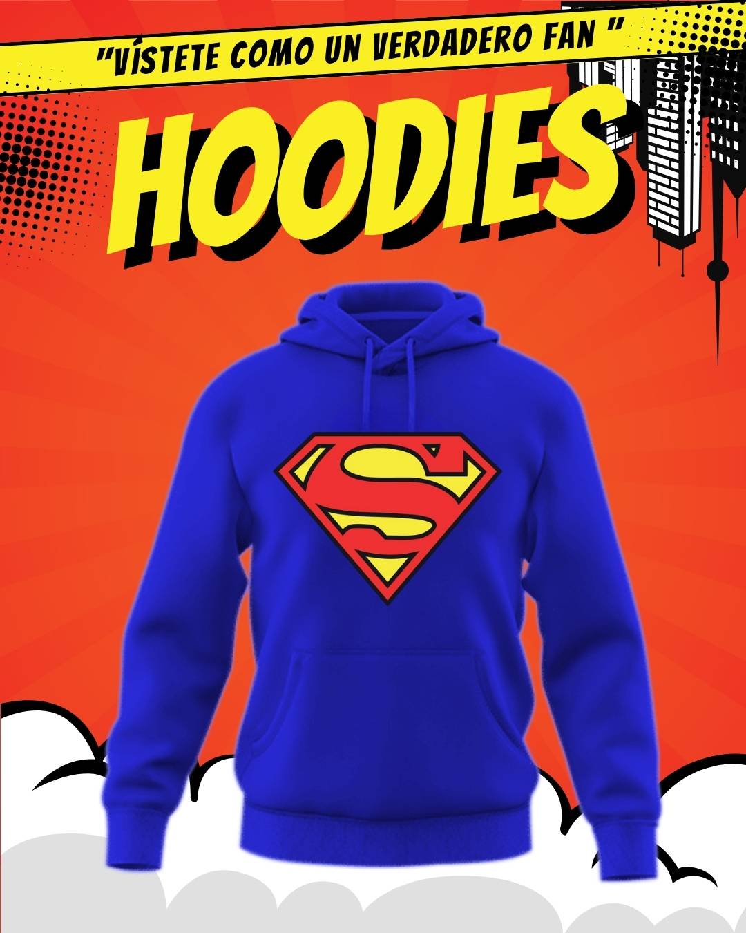 BUZO HOODIE SUPERMAN $109.900