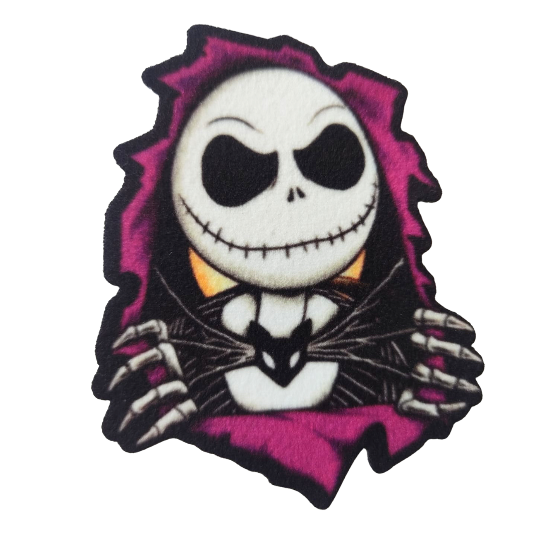 PARCHE TEXTIL JACK SKELLINGTON APLIQUE TEXTIL PEGA CON PLANCHA