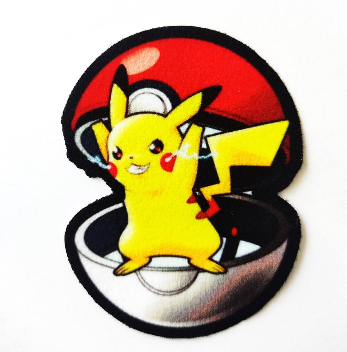 PARCHE TEXTIL PIKACHU POKEMON TEXTIL PEGA CON PLANCHA
