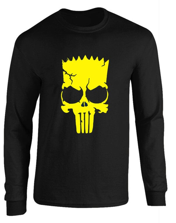 CAMIBUSO BART SIMPSON CRANEO MANGA LARGA