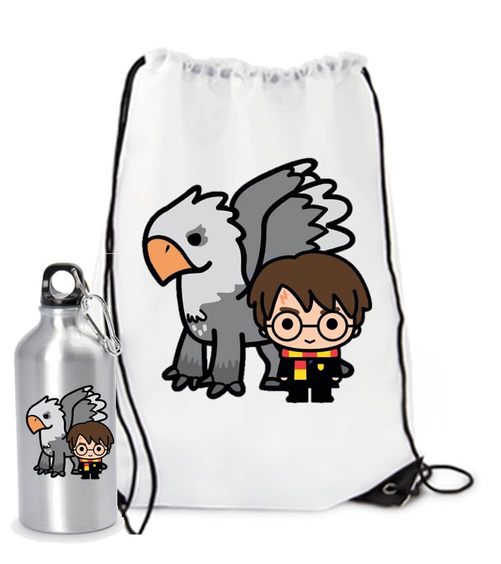 COMBO TULA TERMO HARRY POTTER CON EL HIPOGRIFO