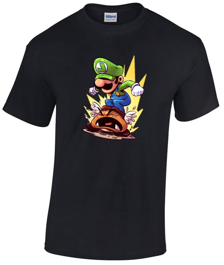 CAMISETA LUIGI MARIO BROS ROCK HOMBRE