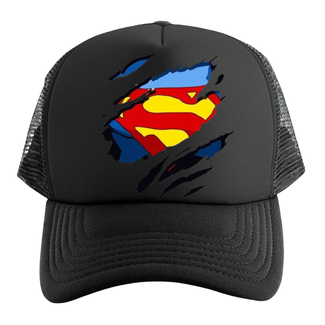 GORRA SUPERMAN PECHO CAP TRUCKER MALLA