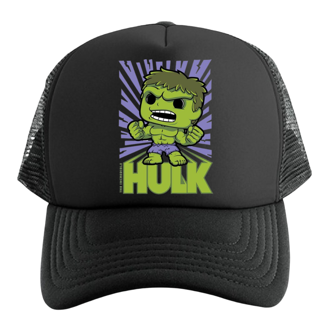 GORRA HULK COMIC  CAP TRUCKER MALLA