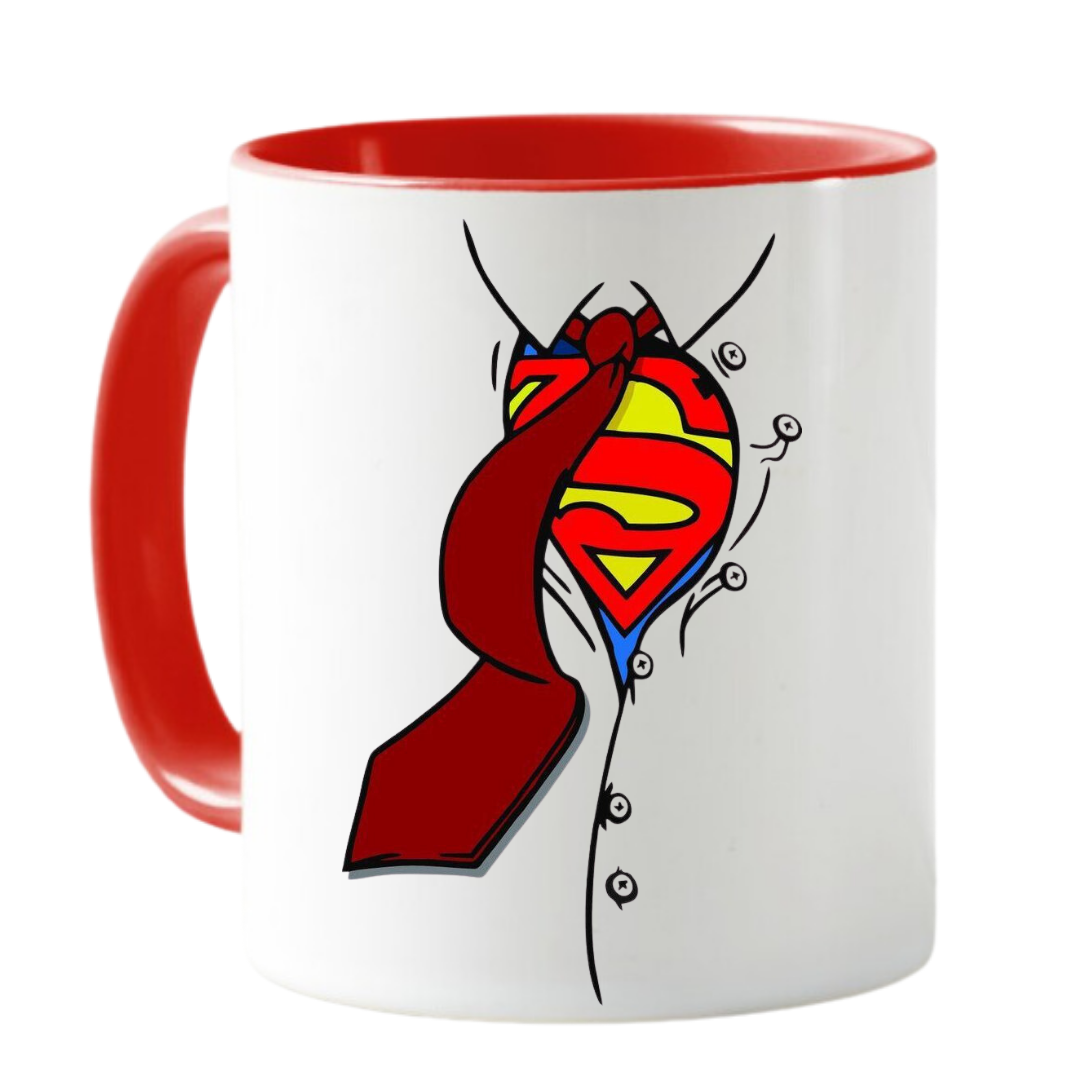 MUG SUPERMAN CAMISA TAZA CERAMICA