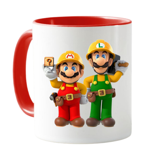 MUG MARIO BROS Y LUIGI  TAZA CERAMICA