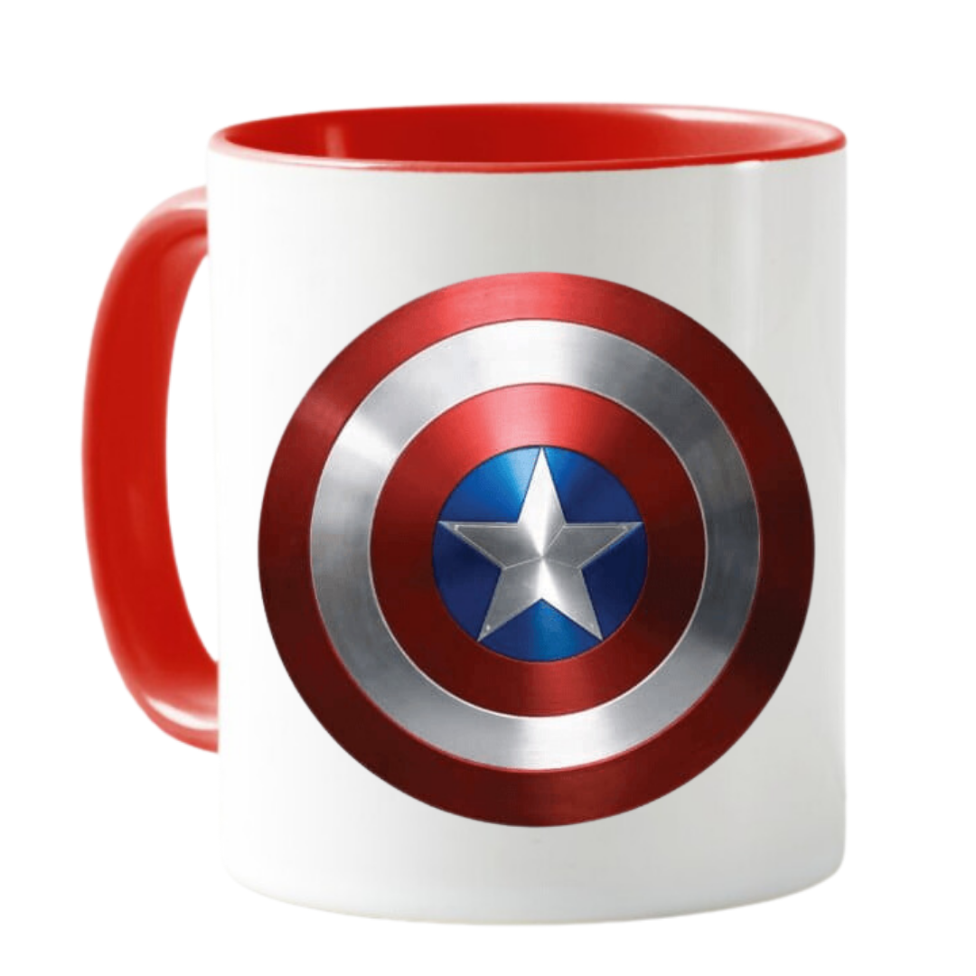 MUG CAPITAN AMERICA ESCUDO TAZA CERAMICA