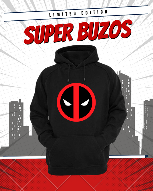 BUZO DEADPOOL SACO CAPOTA