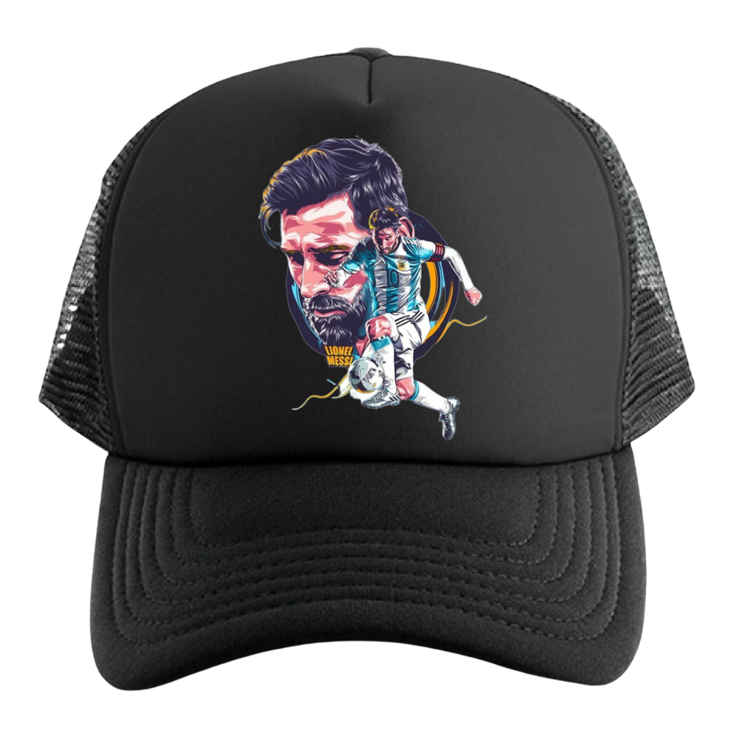 MESSI ARGENTINA GORRA TRUCKER CAMIONERA MALLA CRACK