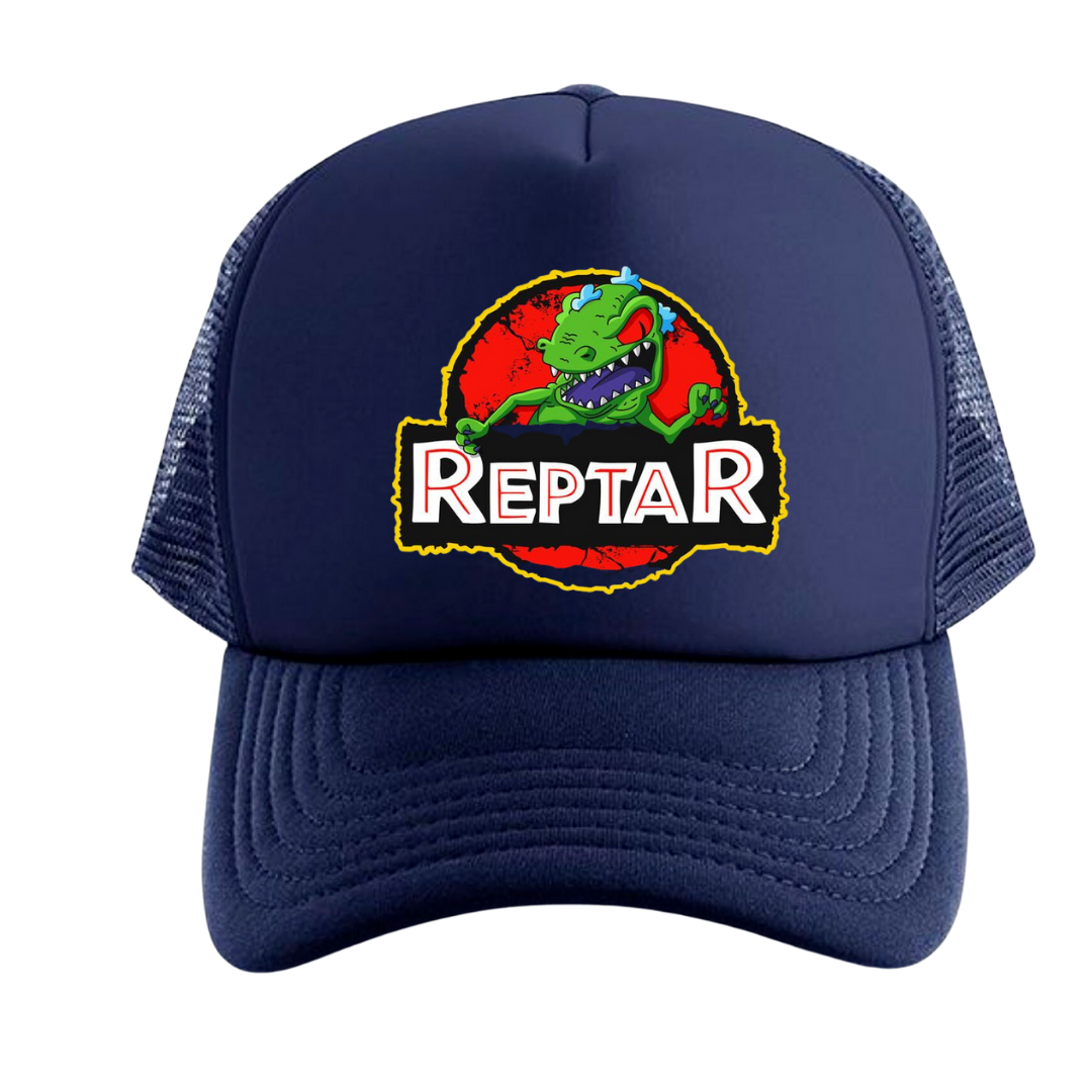 GORRA ONE PIECE REPTAR AZUL MALLA TRUCKER