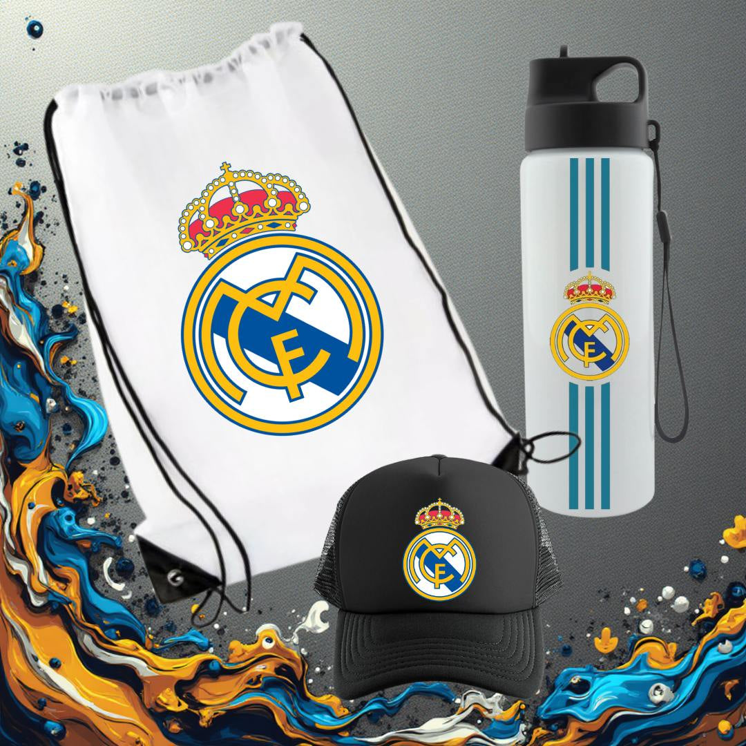 COMBO CAJA DE REGALO REAL MADRID FANS