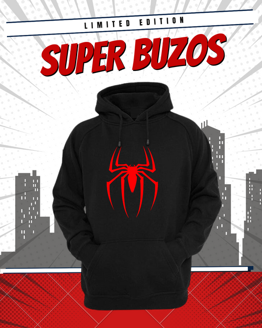 BUZO SPIDERMAN HOMBRE ARAÑA SACO CAPOTA