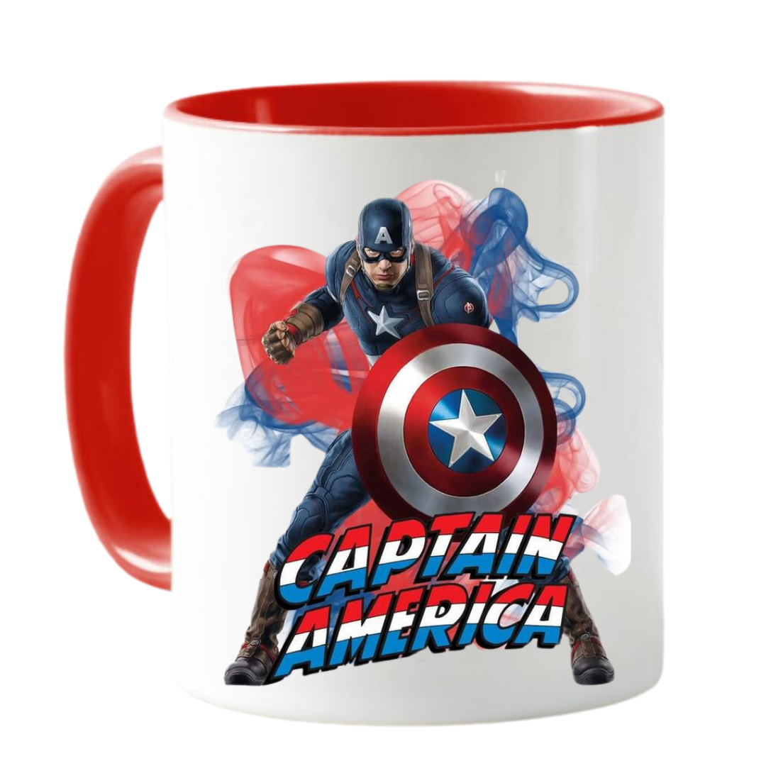 MUG CAPITAN AMERICA SUPERHEROE TAZA CERAMICA