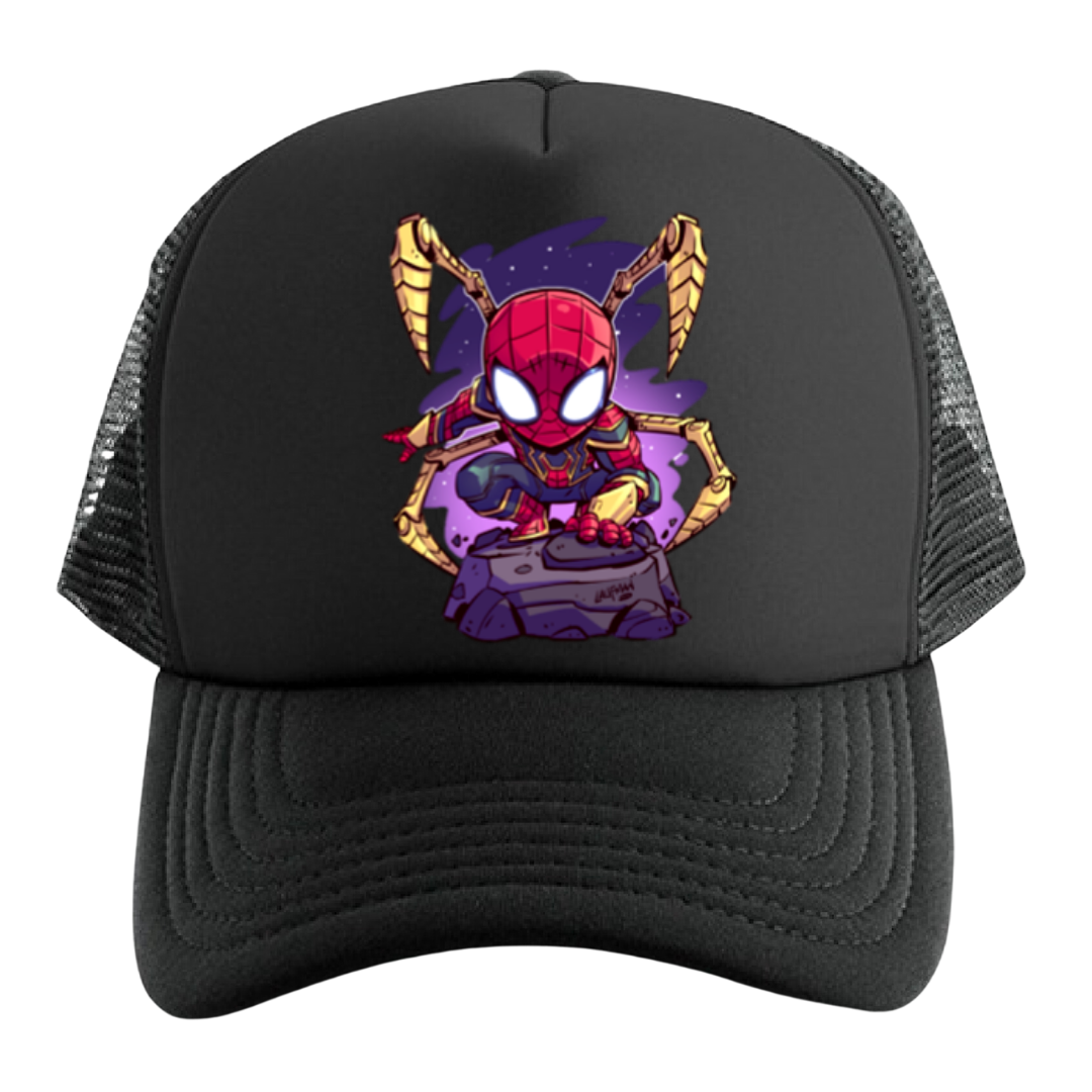 HOMBRE ARAÑA ANIMADO GORRA TRUCKER CAMIONERA MALLA