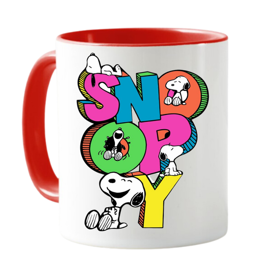 MUG SNOOPY LOGO TAZA CERAMICA