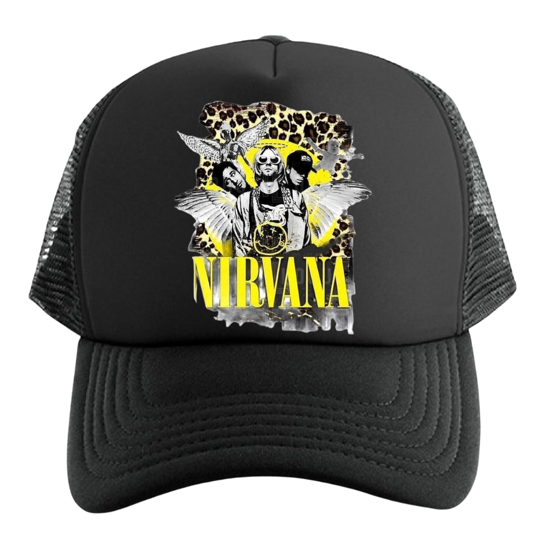 NIRVANA  ROCK GORRA TRUCKER CAMIONERA MALLA