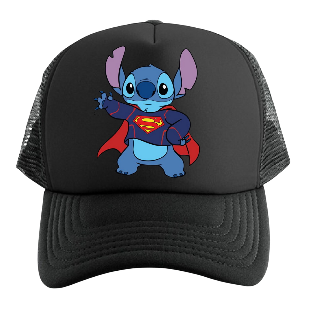 STITCH SUPERMAN GORRA TRUCKER CAMIONERA MALLA