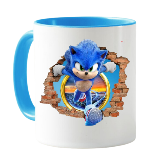 MUG SONIC ERIZO AZUL TAZA CERAMICA