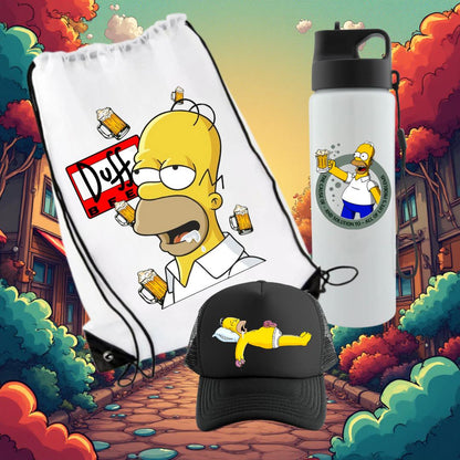 COMBO CAJA DE REGALO HOMERO SIMPSONS  FANS