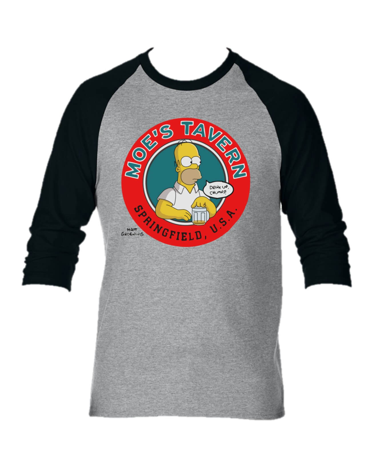 CAMISETA MOE'S TAVERM SIMPSONS CAMIBUSO MANGA LARGA