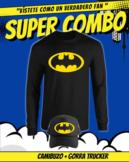 BATMAN SET CAMIBUZO GORRA