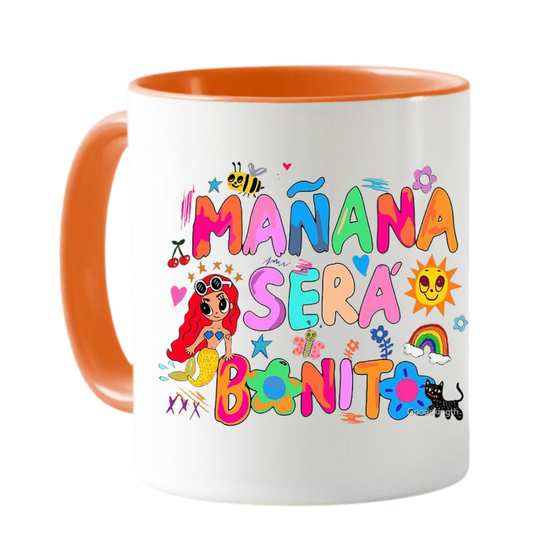 MUG MAÑANA SERA BONITO BICHOTA TAZA CERAMICA