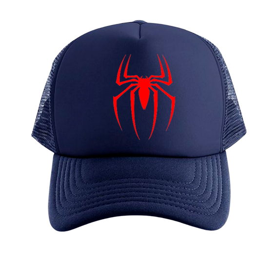 GORRA SPIDERMAN ARAÑA GORRA AZUL MALLA TRUCKER