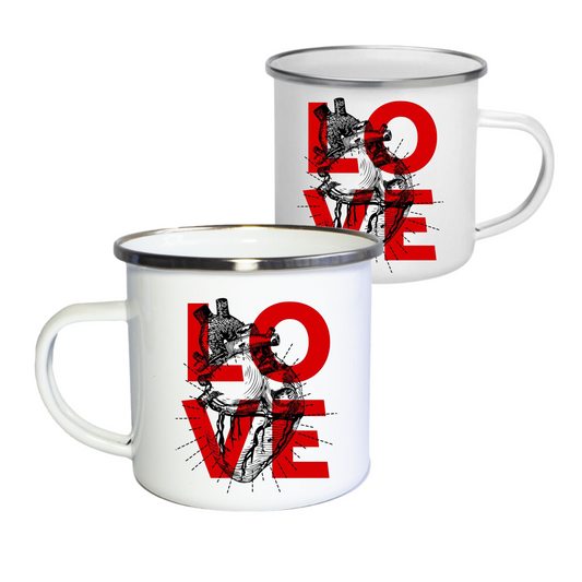 MUG PELTRE LOVE CORAZON  POCILLO