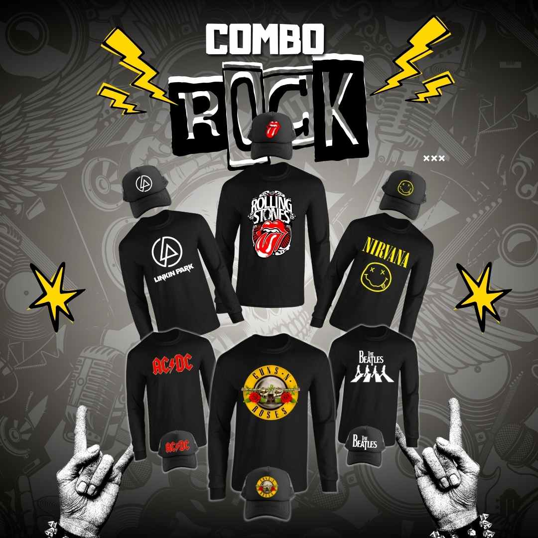 COMBO ROCK BANDAS CAMIBUZO + GORRA