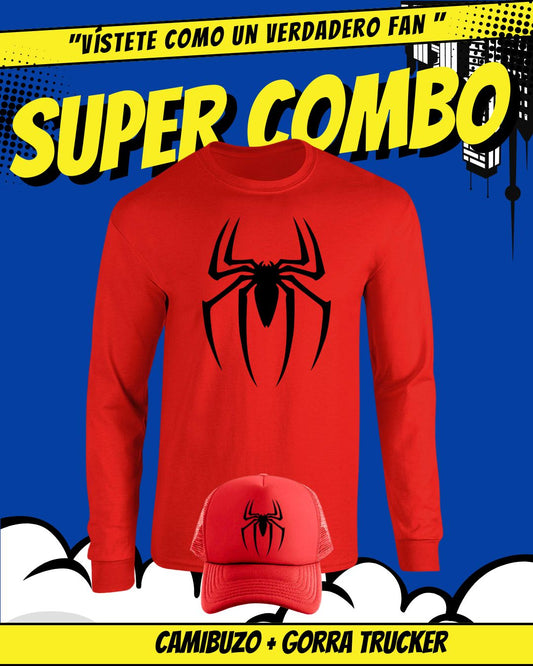 SPIDERMAN SET CAMIBUZO GORRA