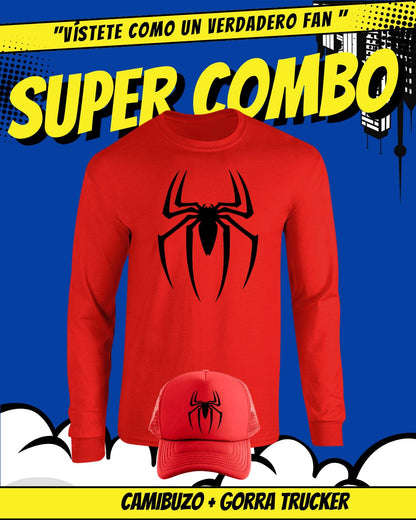 SPIDERMAN SET CAMIBUZO GORRA