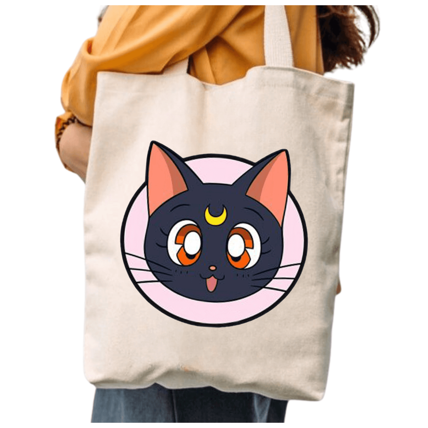 TOTEBAG LUNA GATA SAILOR MOON BOLSO ALGODON