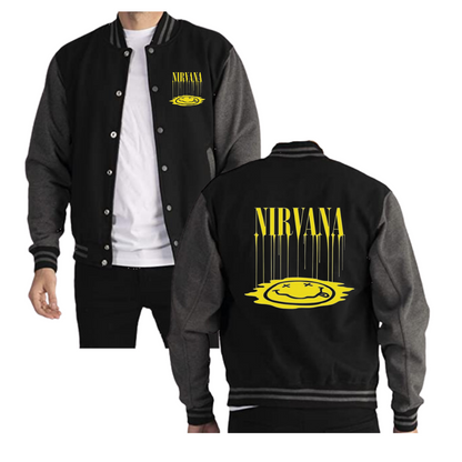 CHAQUETA BEISBOLERA BANDA NIRVANA