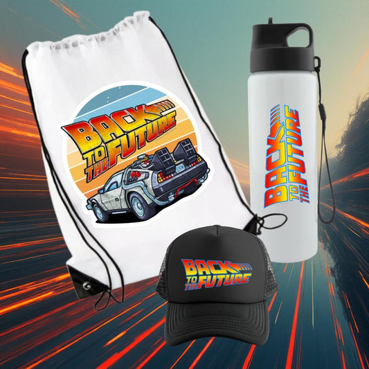 COMBO CAJA DE REGALO VOLVER AL FUTURO  FANS