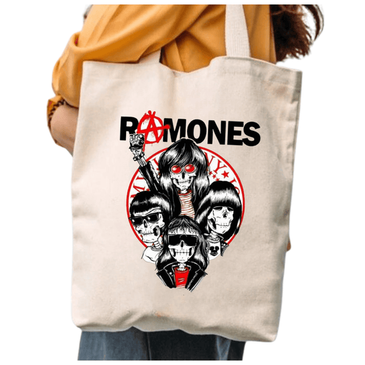 TOTEBAG RAMONES BANDA PUNK BOLSO ALGODON