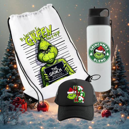 COMBO CAJA DE REGALO EL GRINCH DE NAVIDAD FANS