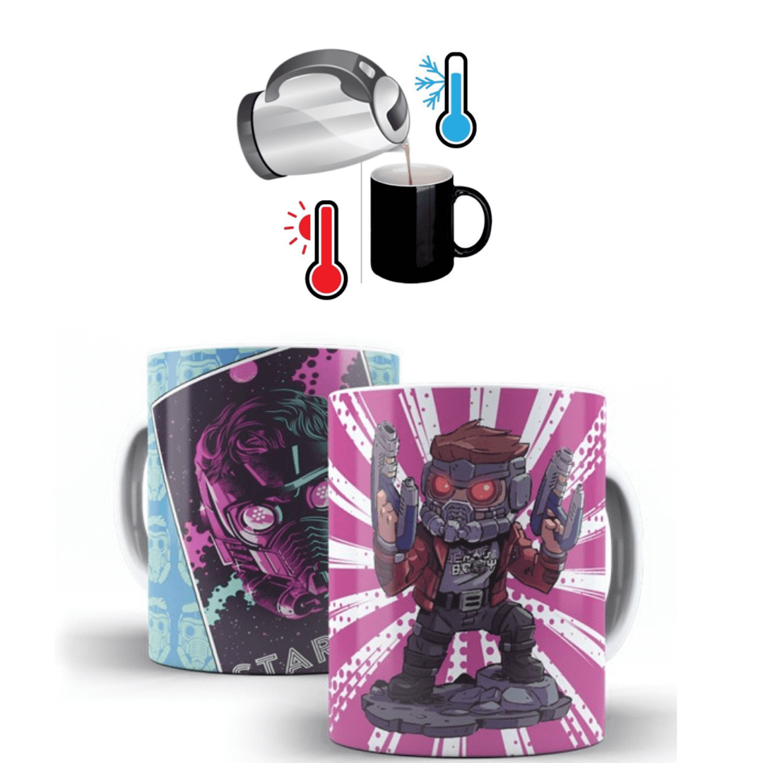 MUG MAGICO STAR LORD GUARDIANES DE LA GALAXIA