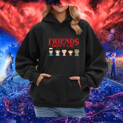 BUZO STRANGER THINGS FRIENDS DONT LIE HOODIE UNISEX
