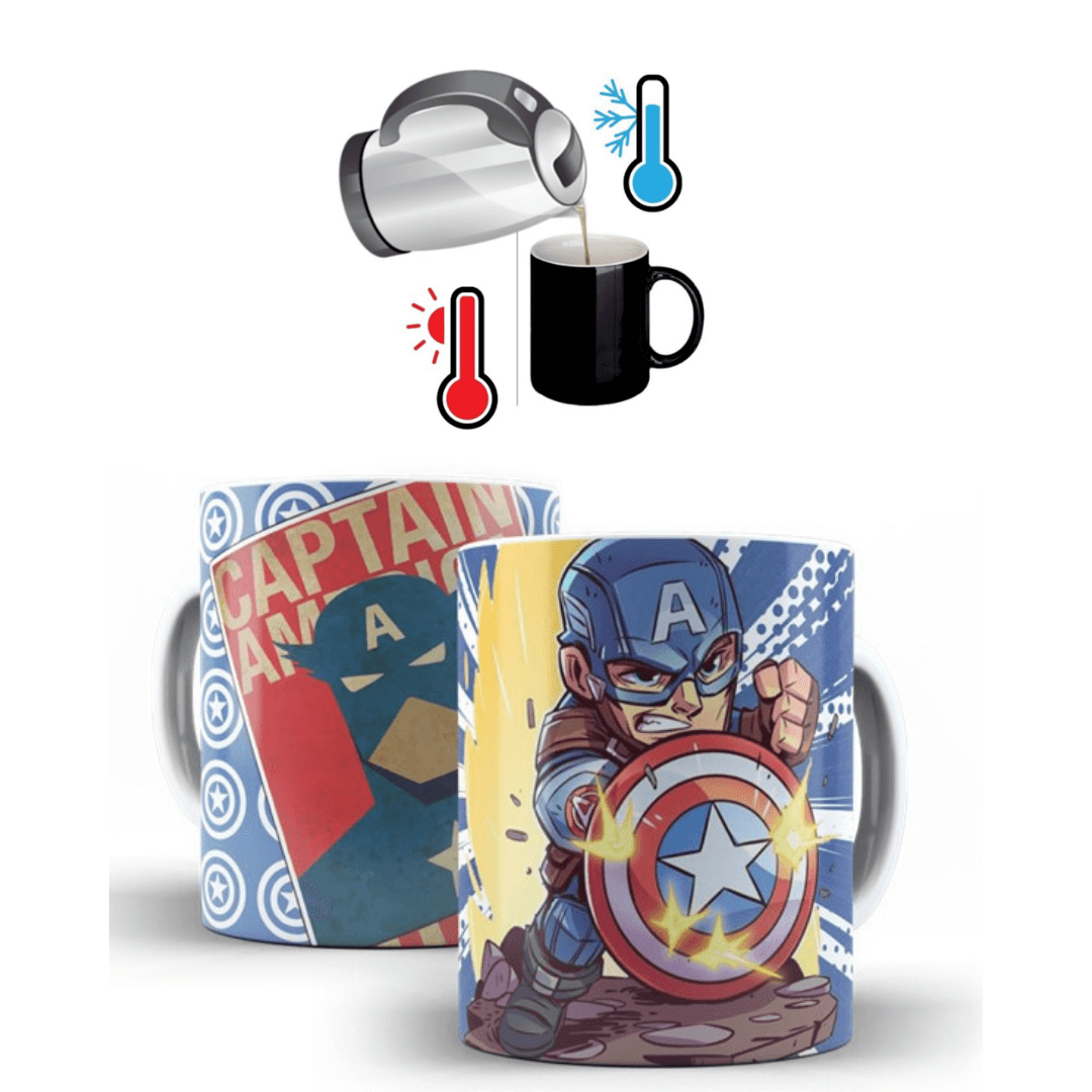 MUG MAGICO CAPITAN AMERICA