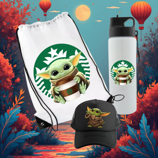 COMBO CAJA DE REGALO BABY YODA STAR WARS FANS