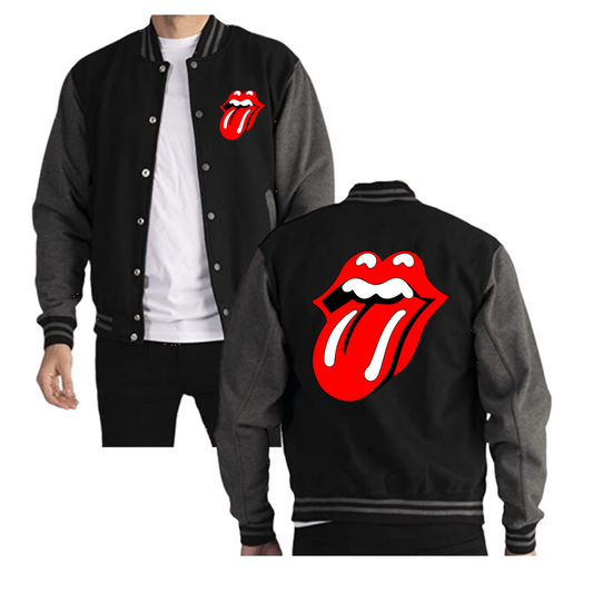 CHAQUETA BEISBOLERA BANDA ROLLING STONES