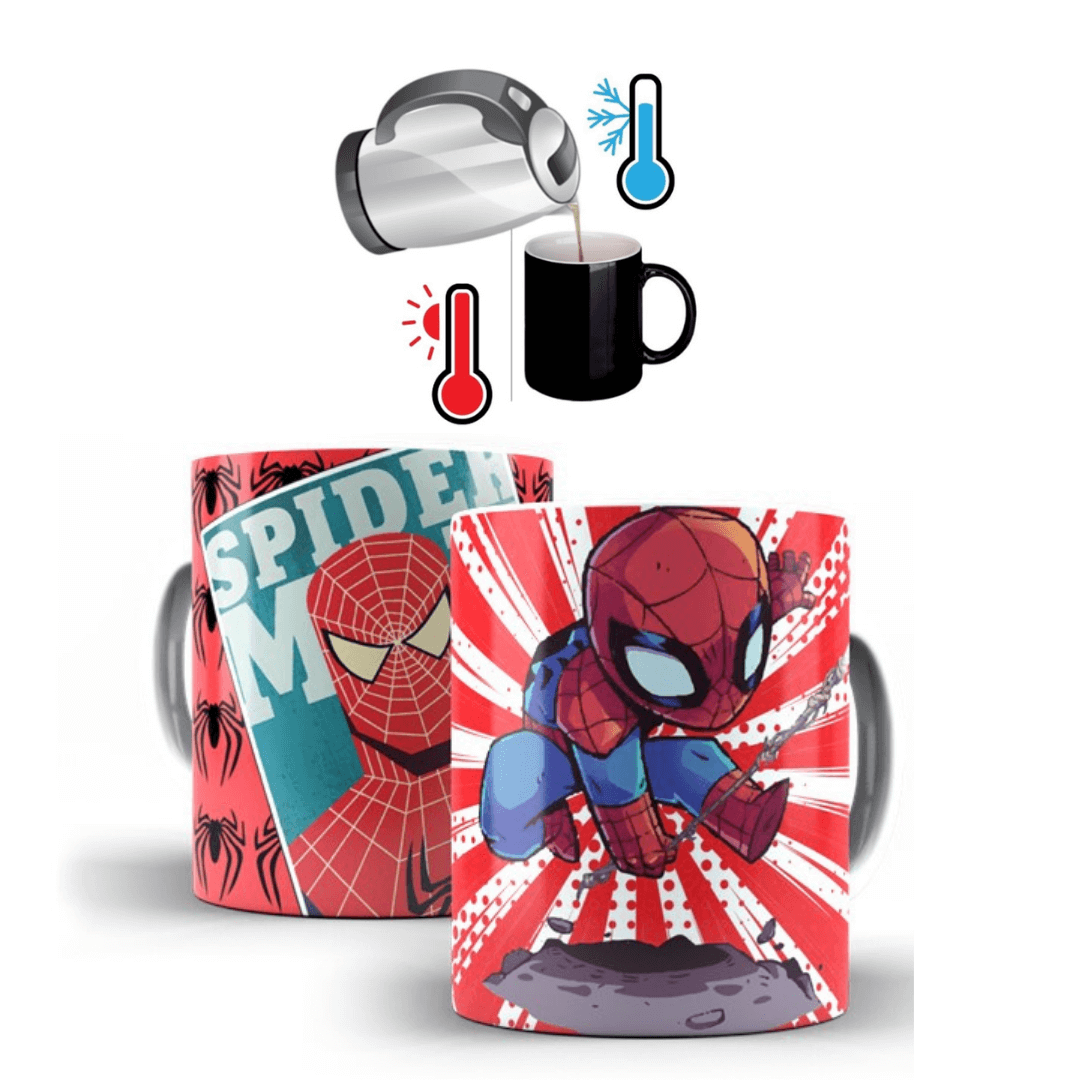 MUG MAGICO SPIDERMAN HOMBRE ARAÑA