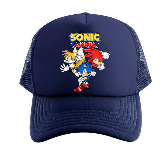 GORRA SONIC AMIGOS  MALLA TRUCKER CAP CAMIONERA AZUL