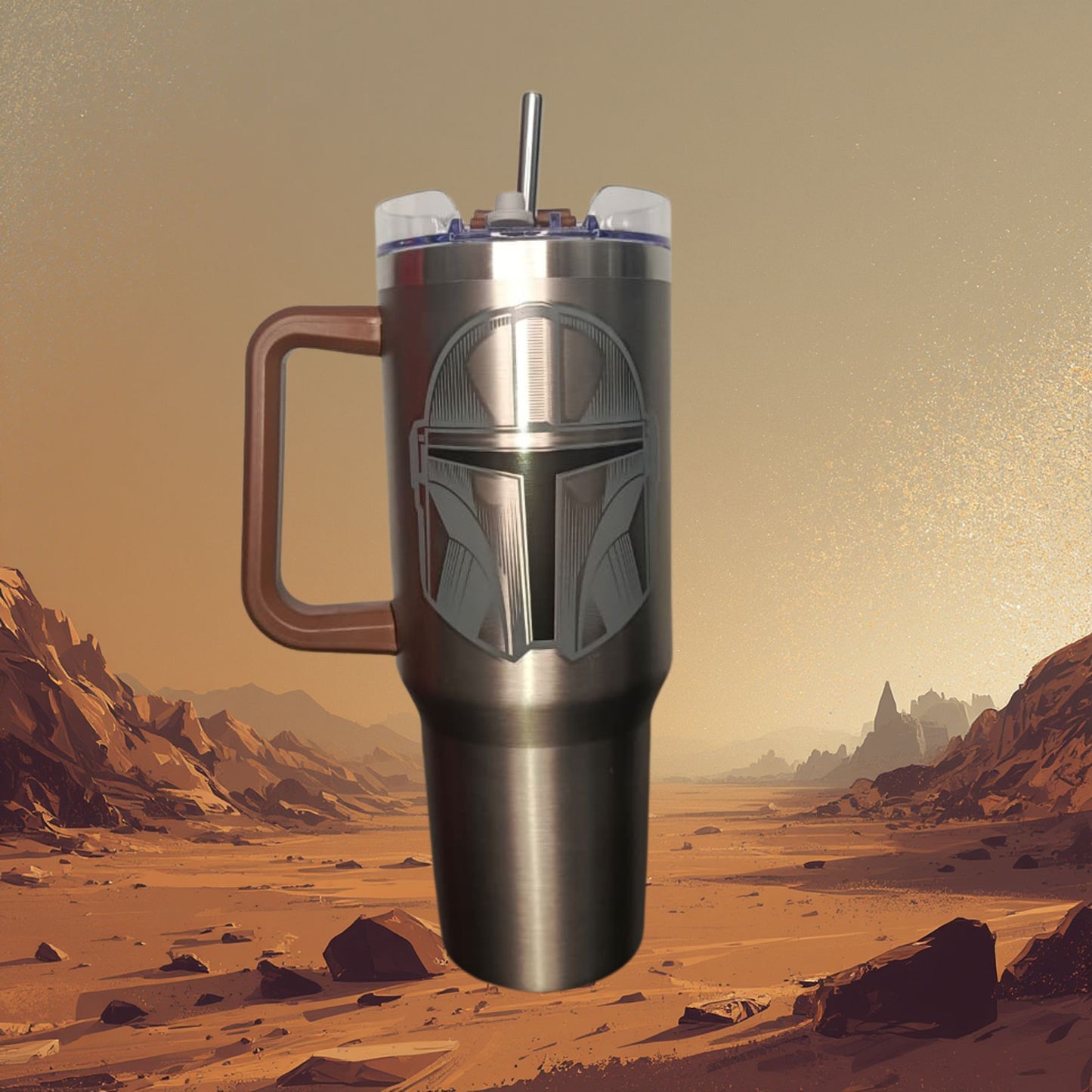TERMO STAR WARS 1,2L MANDALORIAN VASO ACERO INOXIDABLE ORIGINAL